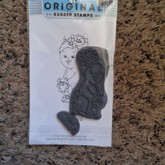 Art Impressions Little Princess unmount cling rubber stamp - Picture 2 of 2